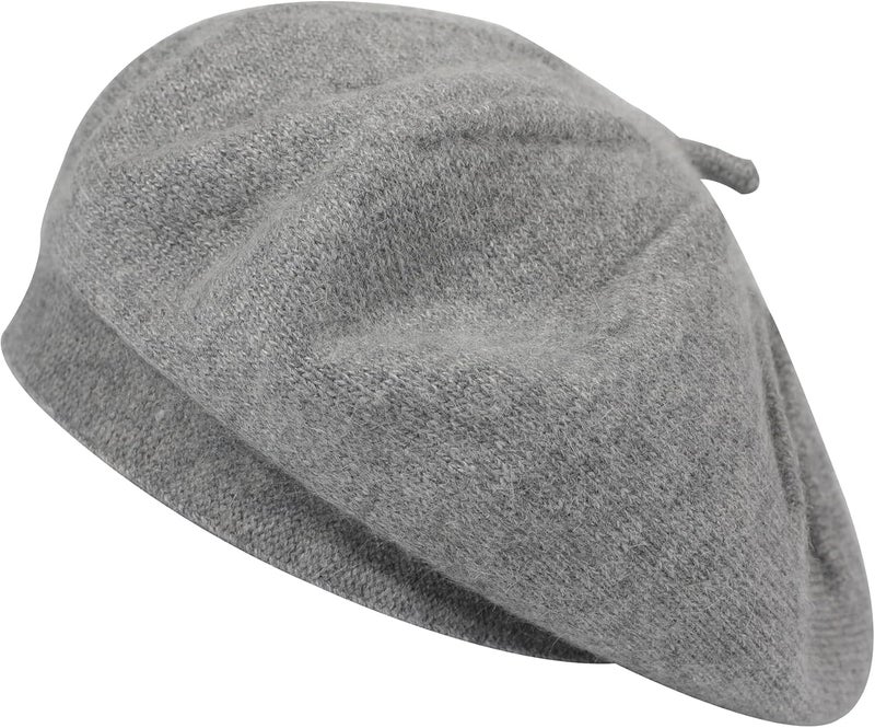 ZLYC French Beret hat, Reversible Solid Color Knit Warm Beret Cap for Womens Girls - Image 1